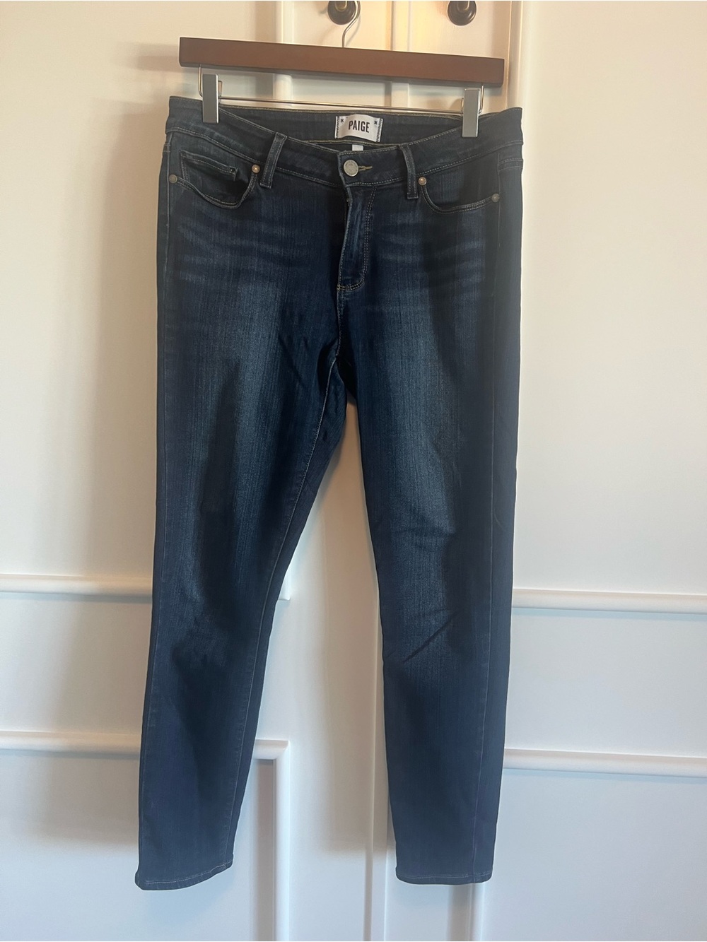 PAIGE Dark Indigo Skinny Jeans